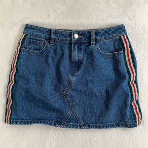 PacSun Striped Denim Skirt Size 27